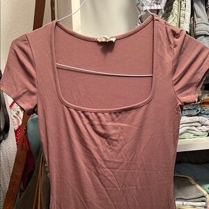 Women's Mauve Square Neck long dress